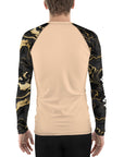 Black & Gold Marble Men's Rash Guard