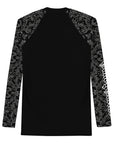 Black Brocade Men's Rash Guard