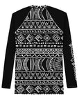 White Tribal Men's Rash Guard