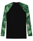 Green Feathers Men's Rash Guard