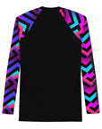 Serrated Synthwave Men's Rash Guard