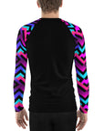 Serrated Synthwave Men's Rash Guard