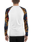 Elegant Floral Men's Rash Guard