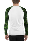 Green Snakeskin Men's Rash Guard