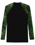 Green Snakeskin Men's Rash Guard