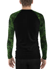 Green Snakeskin Men's Rash Guard