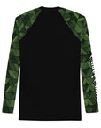 Geometric Green Men's Rash Guard