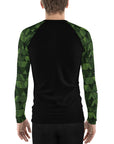 Geometric Green Men's Rash Guard