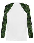 Geometric Green Men's Rash Guard