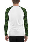 Geometric Green Men's Rash Guard