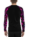 Geometric Magenta Men's Rash Guard