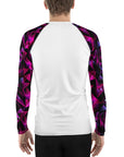 Geometric Magenta Men's Rash Guard