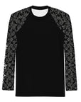 Black Brocade Men's Rash Guard