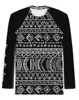 White Tribal Men's Rash Guard