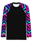 Serrated Synthwave Men's Rash Guard