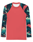 Crimson Waves Men's Rash Guard