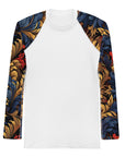 Elegant Floral Men's Rash Guard