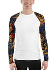 Elegant Floral Men's Rash Guard