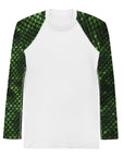 Green Snakeskin Men's Rash Guard