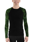 Green Snakeskin Men's Rash Guard