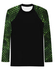 Green Snakeskin Men's Rash Guard