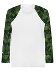 Geometric Green Men's Rash Guard