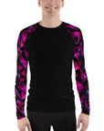 Geometric Magenta Men's Rash Guard