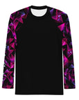 Geometric Magenta Men's Rash Guard