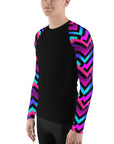 Serrated Synthwave Men's Rash Guard