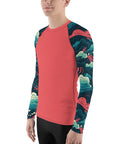 Crimson Waves Men's Rash Guard