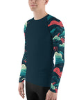 Crimson Waves Men's Rash Guard