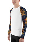 Elegant Floral Men's Rash Guard