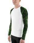 Green Snakeskin Men's Rash Guard