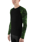 Green Snakeskin Men's Rash Guard