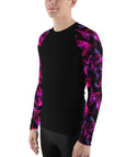 Geometric Magenta Men's Rash Guard