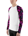 Geometric Magenta Men's Rash Guard