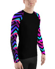 Serrated Synthwave Men's Rash Guard