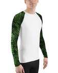 Green Snakeskin Men's Rash Guard