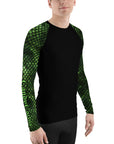 Green Snakeskin Men's Rash Guard