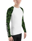 Geometric Green Men's Rash Guard