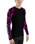 Geometric Magenta Men's Rash Guard