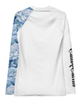 Blue Floral Women's Rash Guard