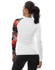 Red Magewave Women's Black Rash Guard