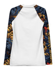 Elegant Floral Women's Rash Guard