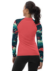 Crimson Waves Women's Rash Guard