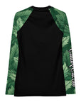 Green Feathers Women's Rash Guard