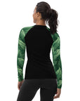 Green Feathers Women's Rash Guard