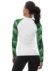 Green Feathers Women's Rash Guard