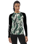 Emerald Floral Women's Rash Guard