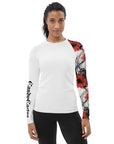 Red Magewave Women's Black Rash Guard